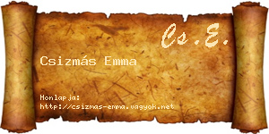 Csizmás Emma névjegykártya